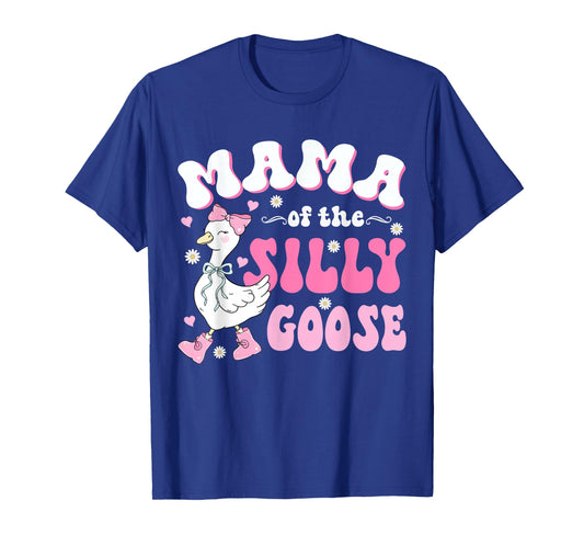 Mama of The Silly Goose First Birthday Party Family Matching T-Shirt