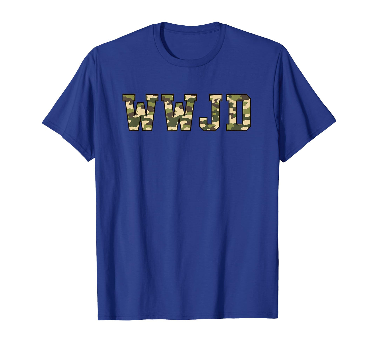 Christian WWJD Camo Military Hunting Faith T-Shirt