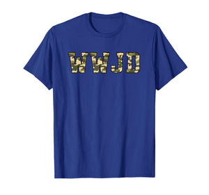 Christian WWJD Camo Military Hunting Faith T-Shirt