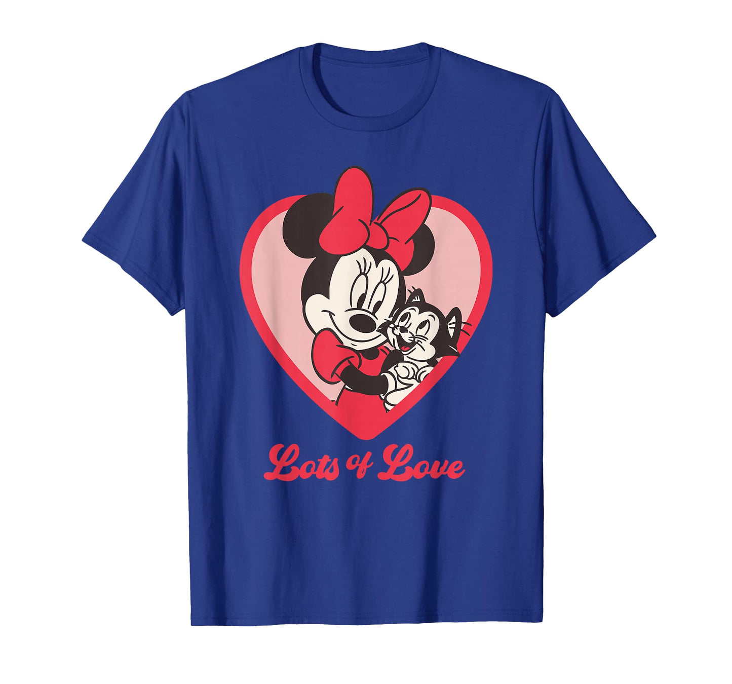 Disney Minnie Mouse Lots of Love Minnie & Figaro The Cat T-Shirt