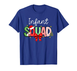 Coquette Bow Christmas Infant Squad Daycare Provider Teacher T-Shirt