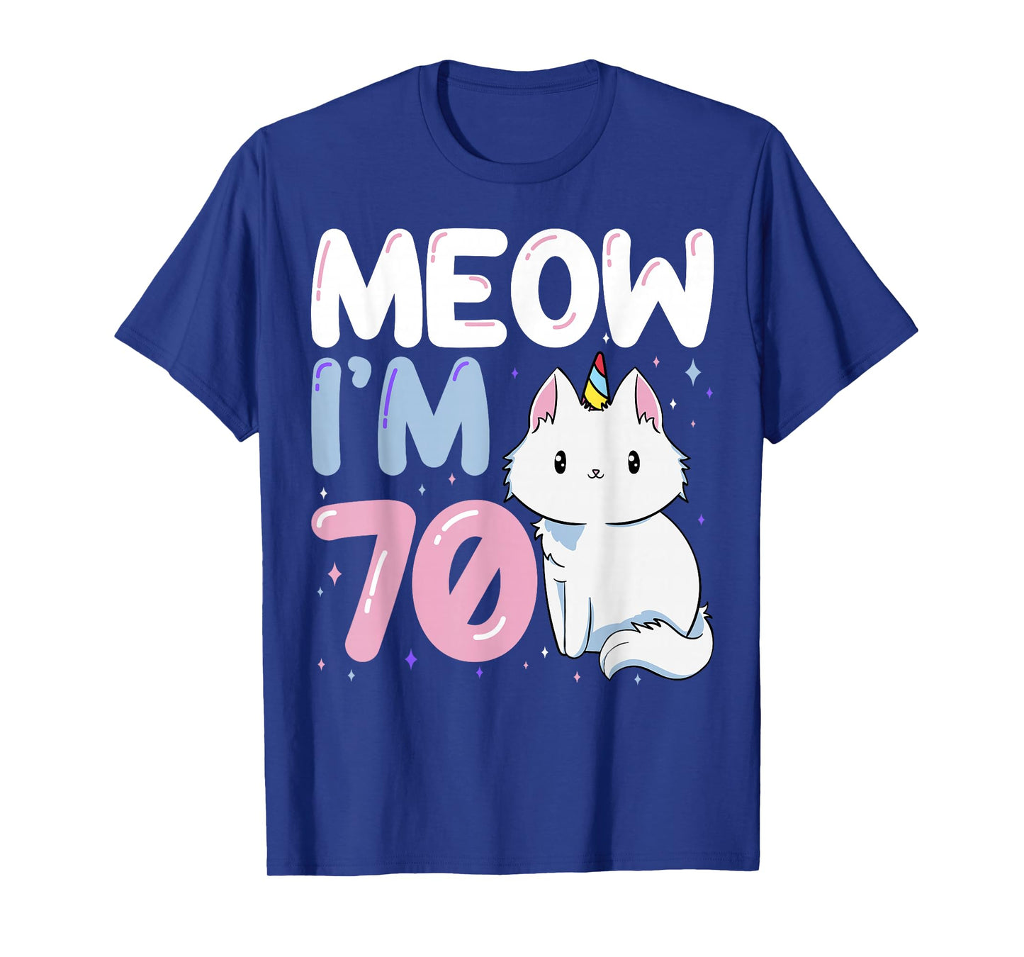 Cat 70th Birthday Party Purr-FECT Vet Kitten Fur Animal Paw T-Shirt