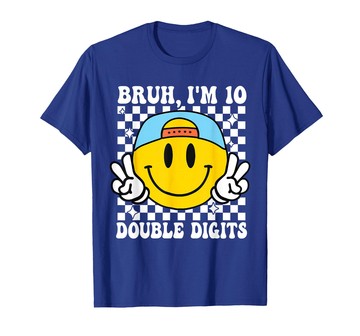 Bruh I'm Double Digits 10 Year Old boy Birthday 10 Birthday T-Shirt