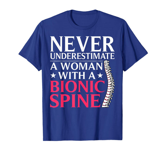 Spine Surgery Art for Women Mom Post Spine Surgery Recovery T-Shirt
