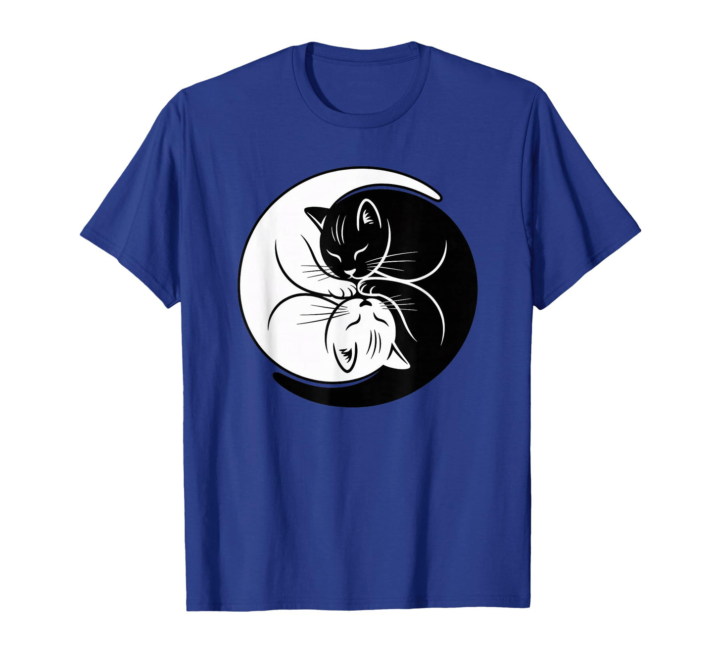 Yin Yang Cats Black and White Cute Cat Lover Zen Harmony T-Shirt