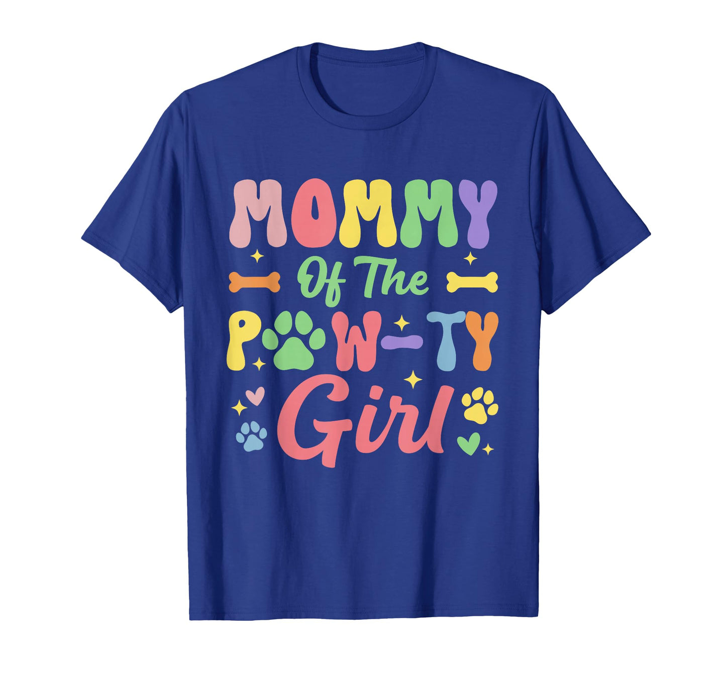 Mommy of The Birthday Paw-ty Girl Dog Theme Family Party T-Shirt