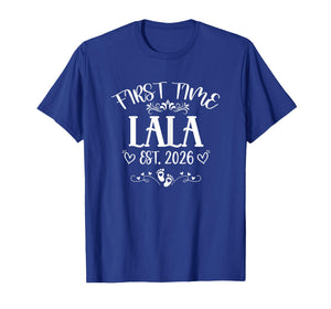 Womens First time Lala Est 2026 Soon to Be Mom Mother's Day T-Shirt