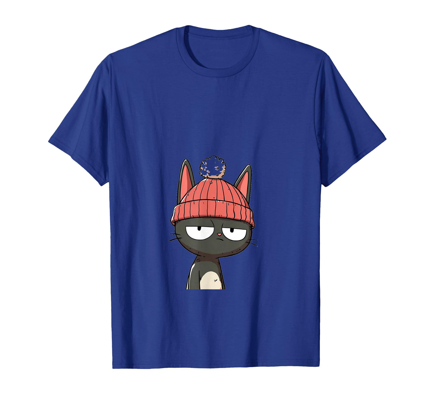 Beanie Cat with Ear Notch T-Shirt