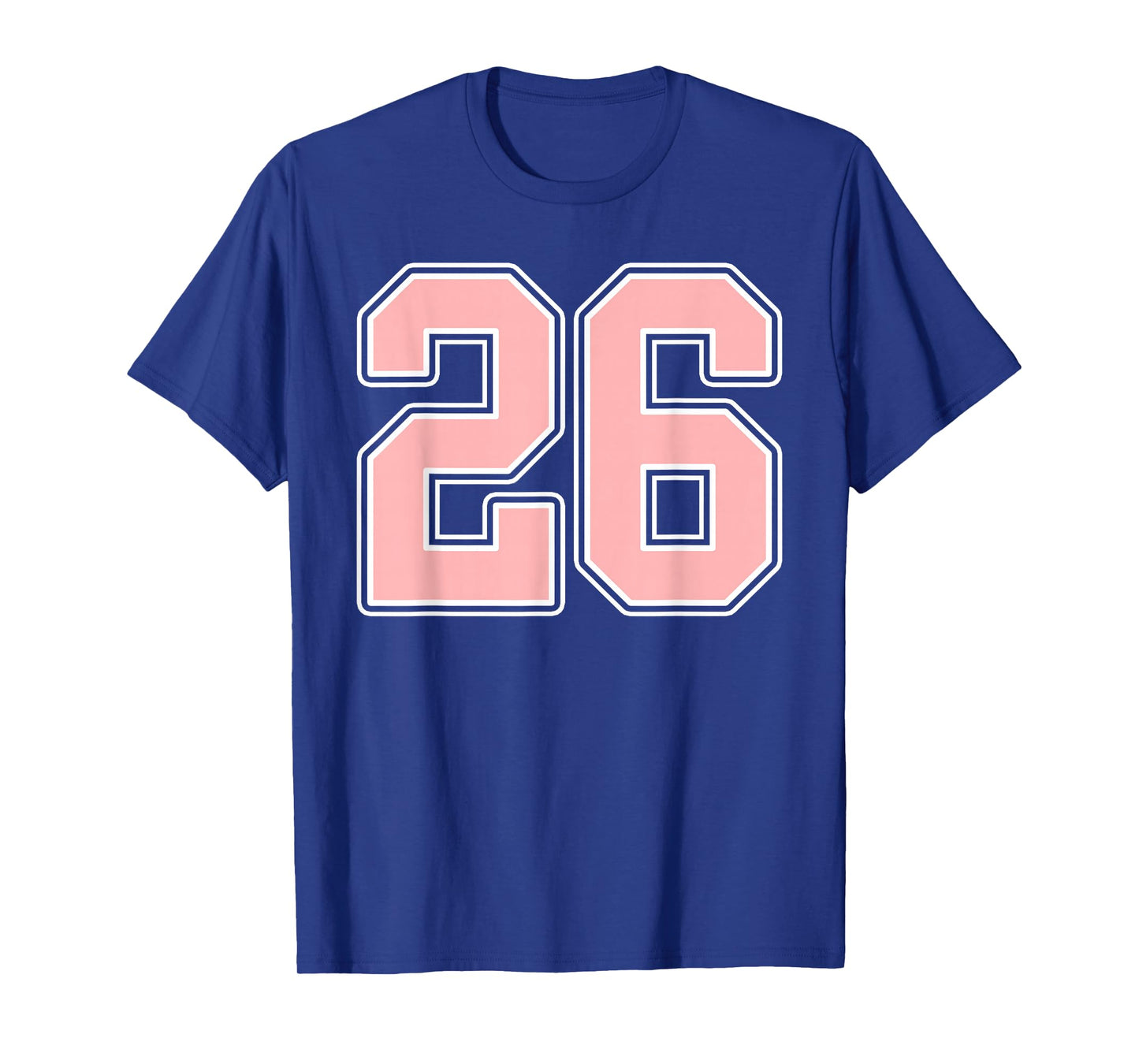 Cute Pink and White Number 26 Jersey Player Uniform #26 Fan T-Shirt