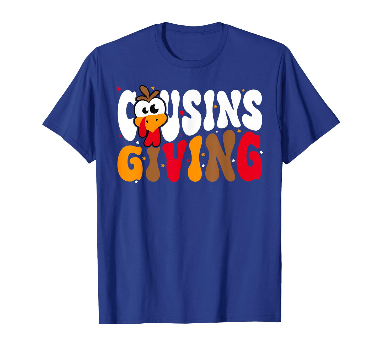 Cousins Giving 2025 Retro Thanksgiving Family Matching Fall T-Shirt