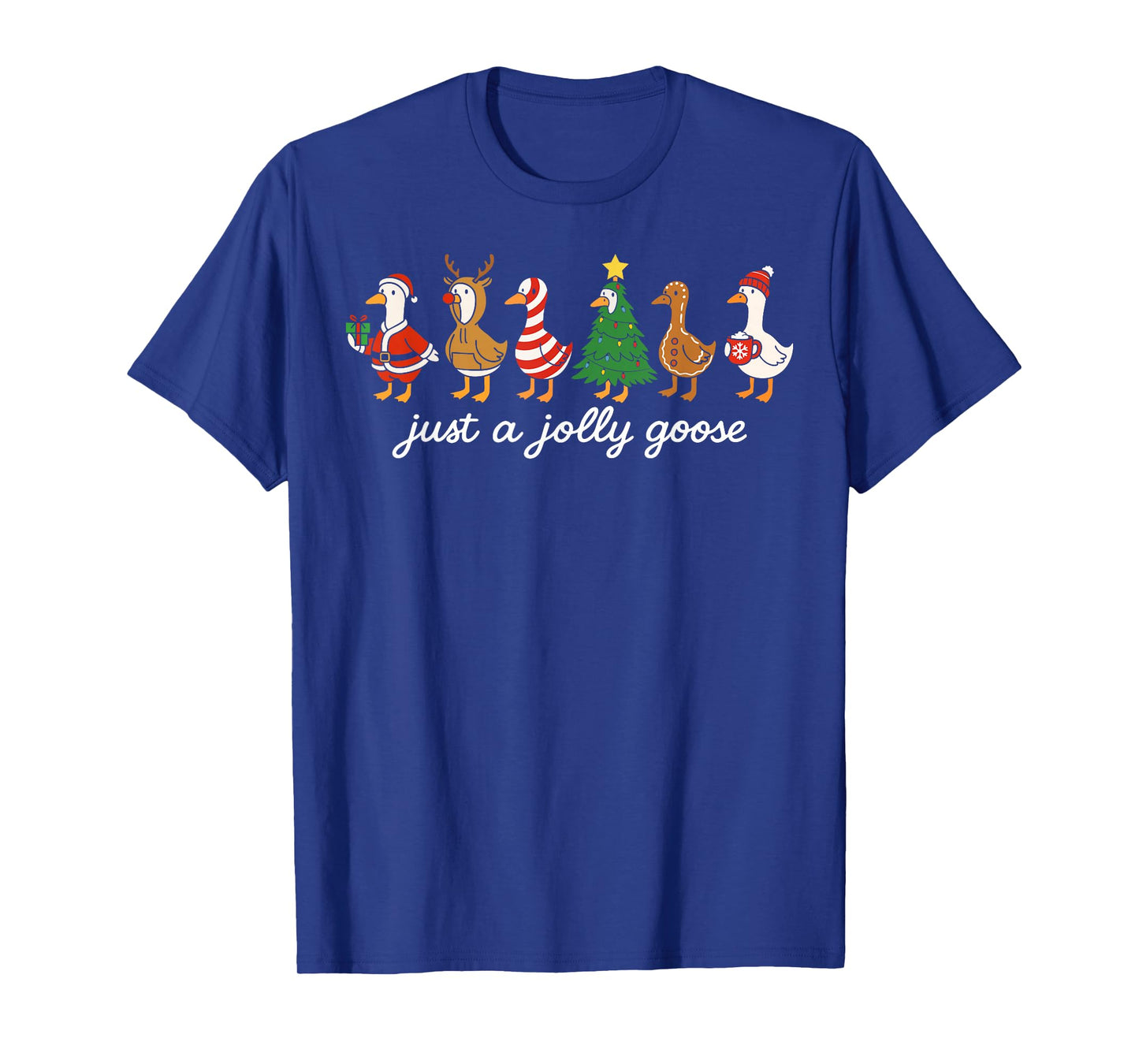 Just A Festive Goose Christmas Funny Silly Holiday Party T-Shirt