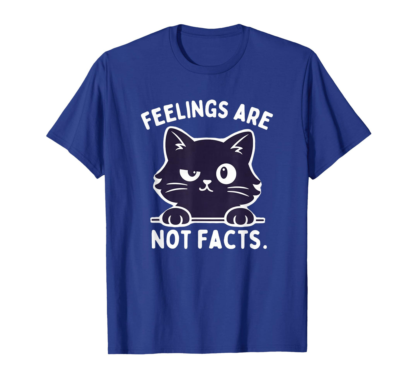 Feelings are Not Facts Cat Lover Therapist Coping Skills T-Shirt