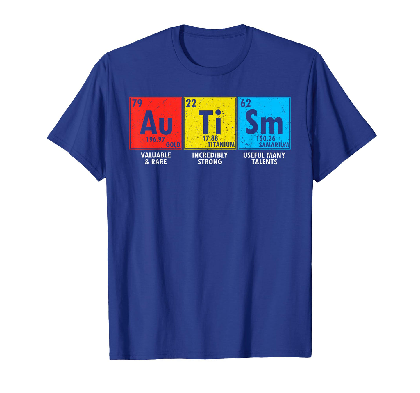 Autism Awareness Elements Periodic Table Men Women Kid T-Shirt