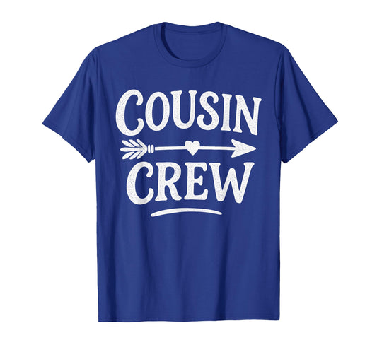 Cousin Crew Family Matching Camping Camp Funny Cousin Squad T-Shirt