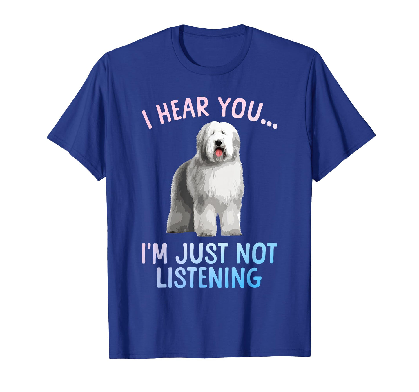 Funny Old English Sheepdog Art for Men Women Sheep Dog Lover T-Shirt
