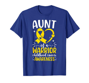 Childhood Cancer Aunt of A Childhood Cancer Warrior Aunt T-Shirt