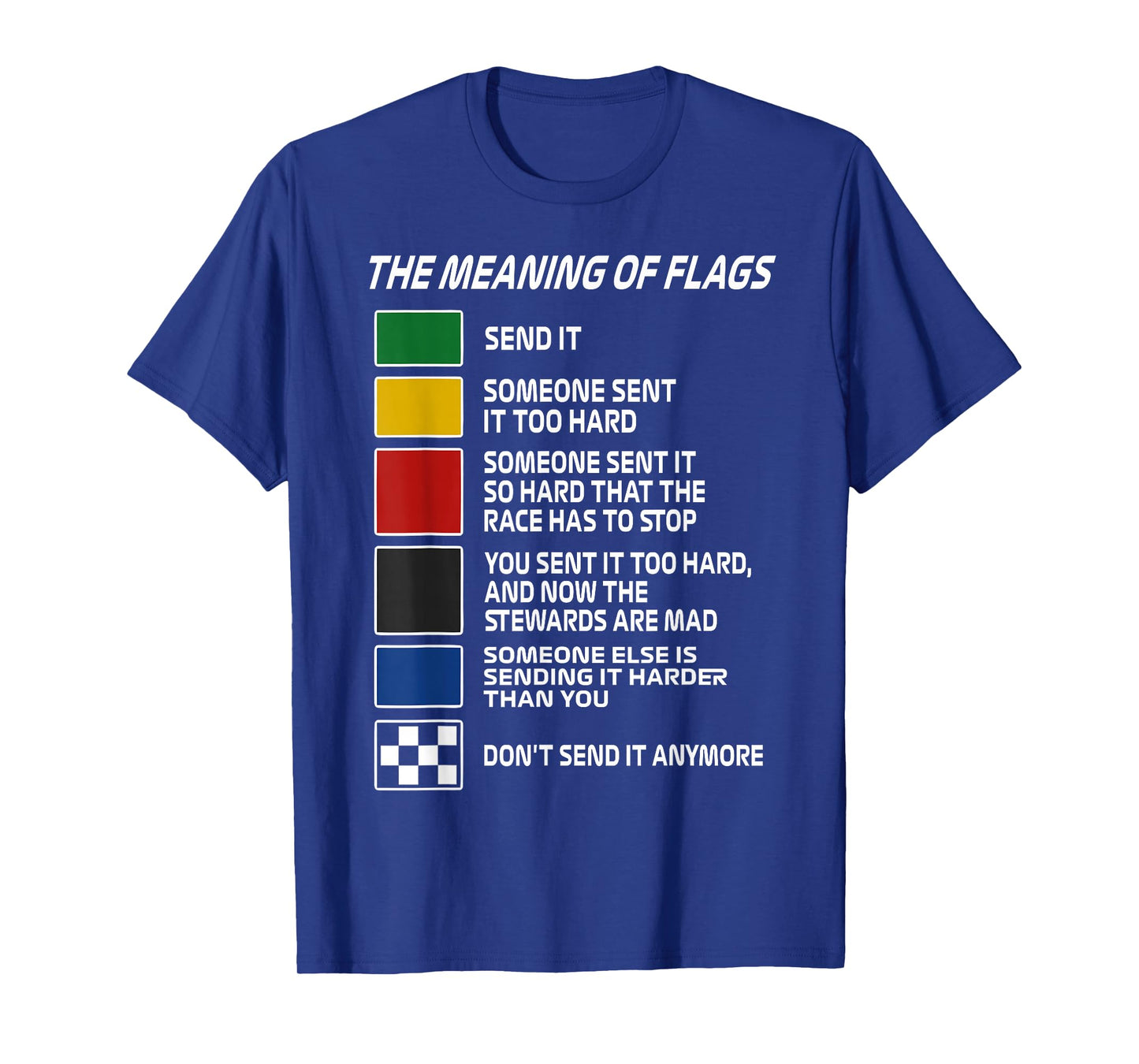 Vintage The Meaning of Racing Flags Motorsport Racing Day T-Shirt