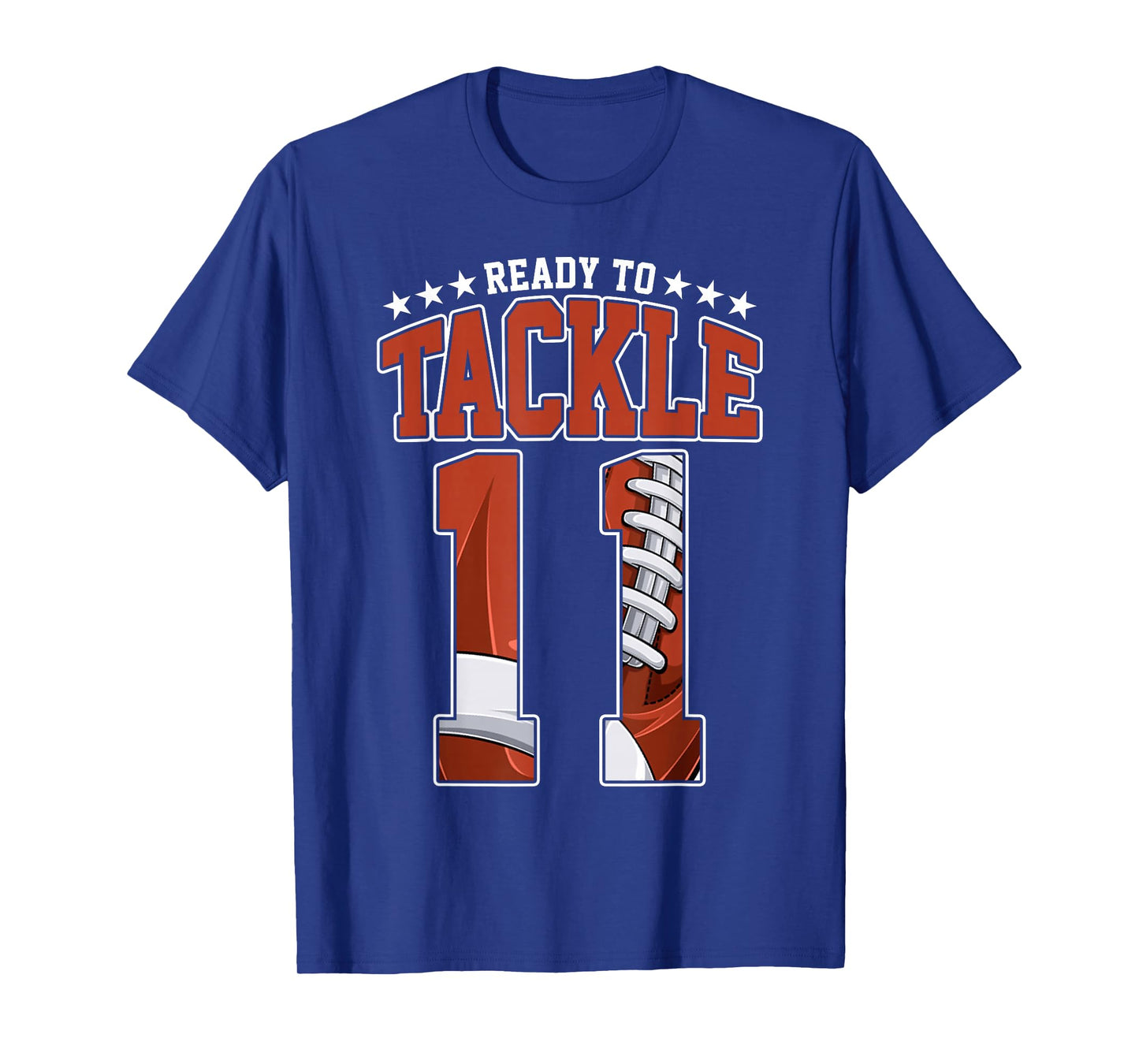 Ready to Tackle 11th Birthday Football Lover 11 Years Old Bo T-Shirt