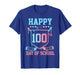 Happy 100th Day of School Boys Kids Hockey Drip 100 Days T-Shirt