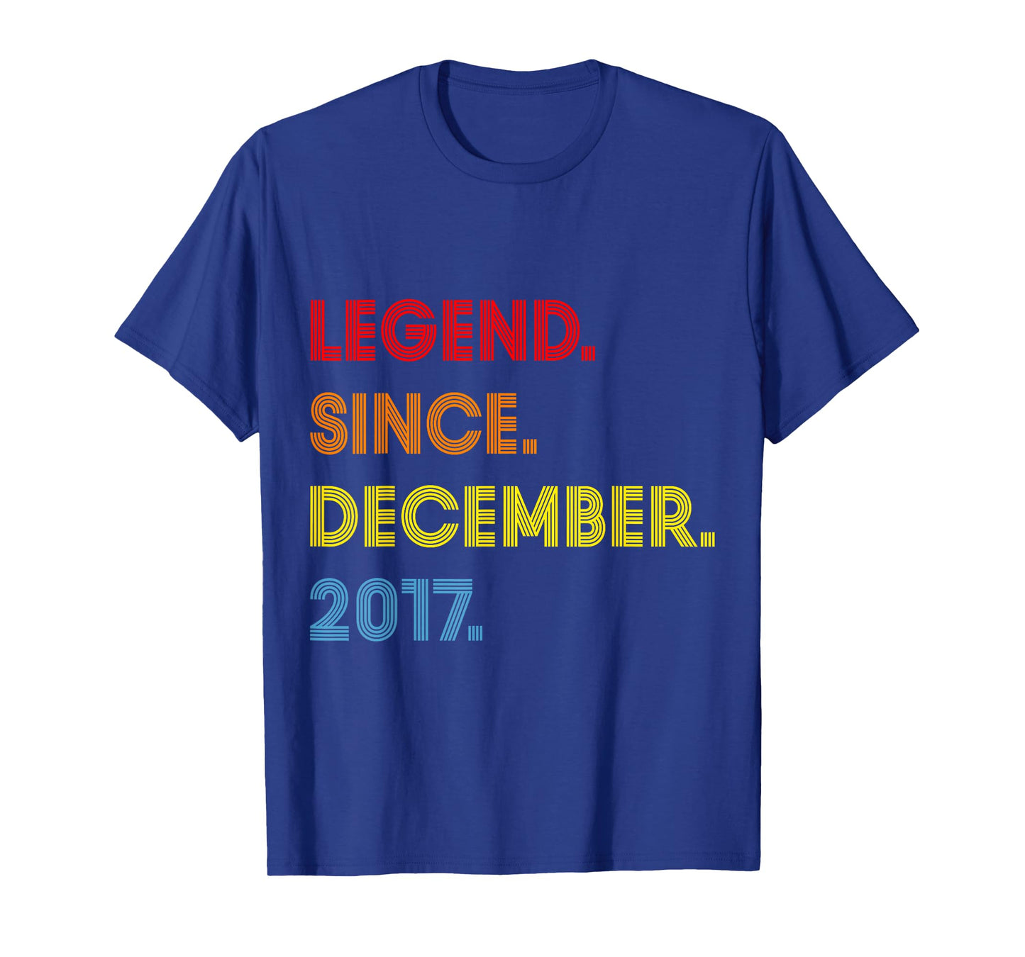8 Year Old Legend Since December 2017 8th Birthday Boy T-Shirt