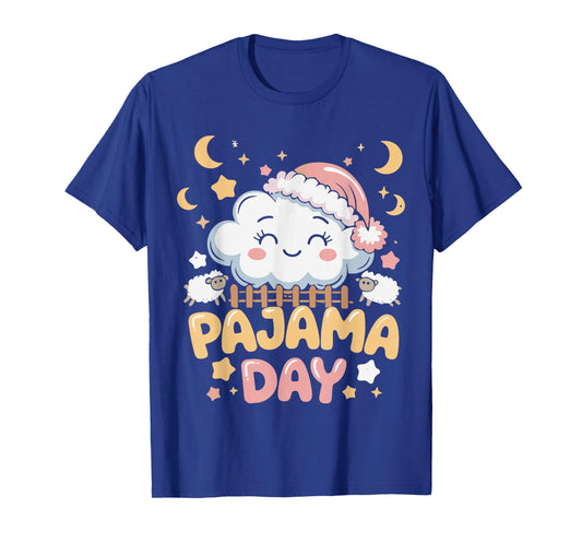 Teacher Pajama Day Shirt, Funny Cloud Sleepover School T-Shirt