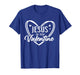 Jesus Heart Christian Faith Love Valentines Day Men Women T-Shirt