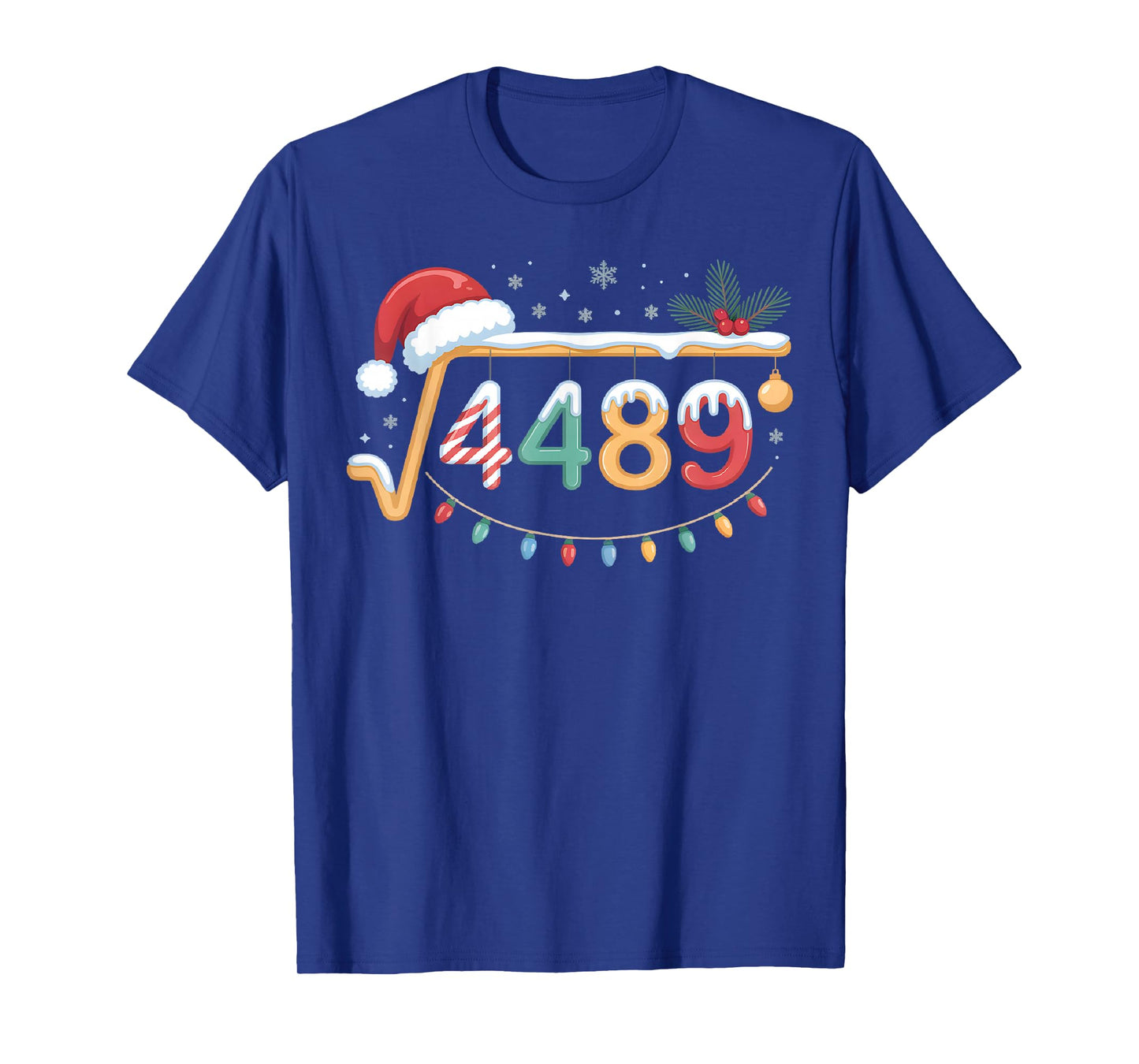 Square Root 4489 Funny 67 Meme Math Teacher 6 7 Christmas T-Shirt