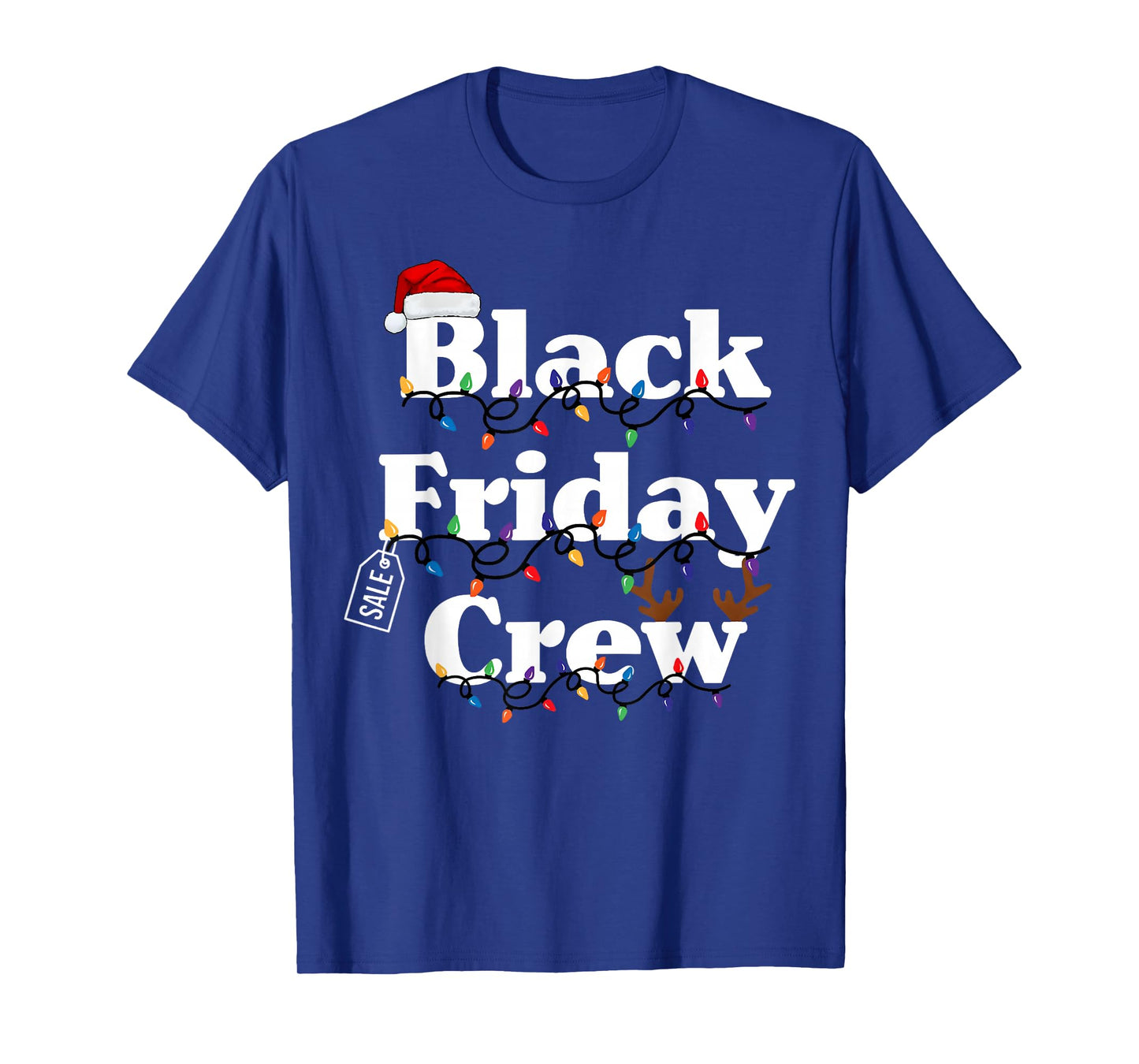 Funny Friday Shopping Crew Christmas Black Shopping Family T-Shirt