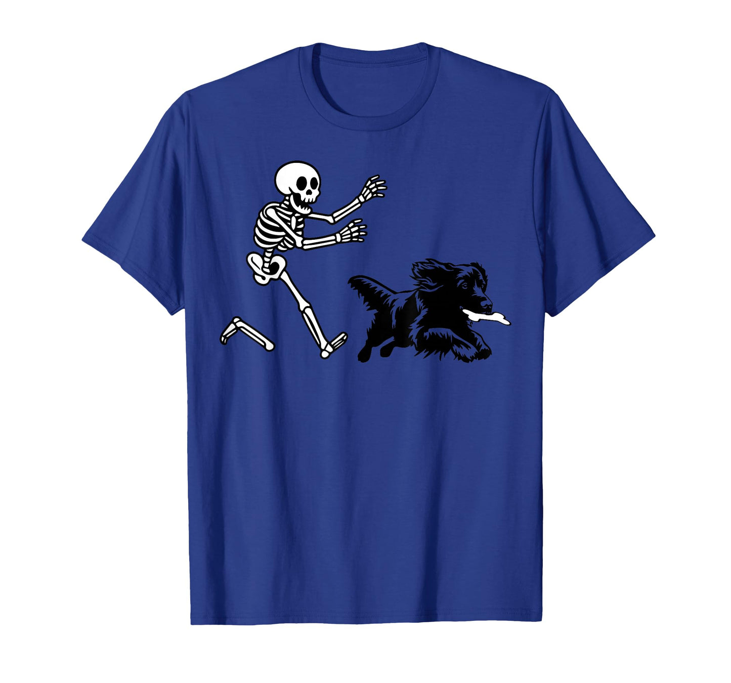 Funny Boykin Spaniel Running Skeleton Halloween T-Shirt