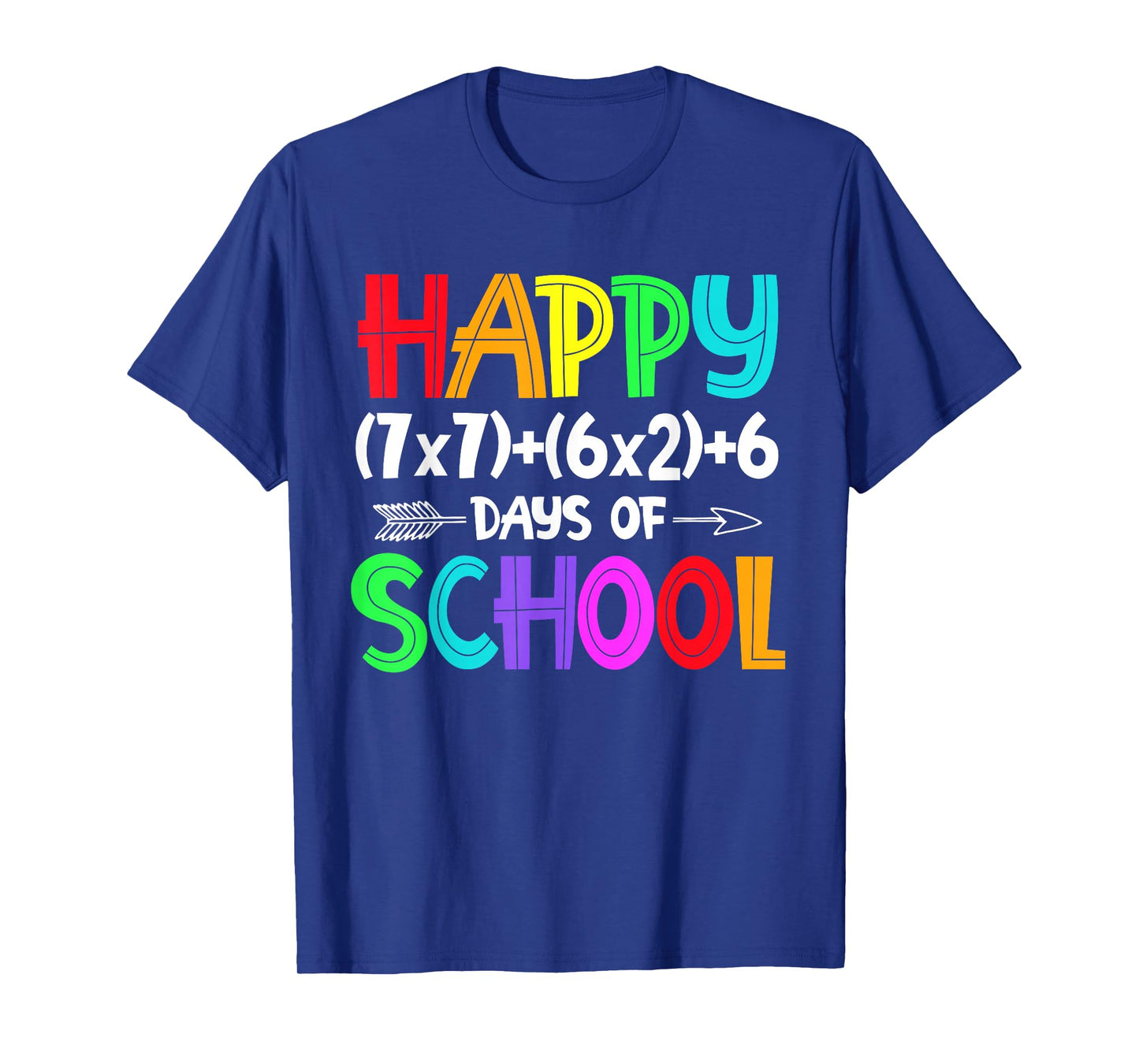 Happy 67 Days of School Math Teacher Students Six Seven Meme T-Shirt