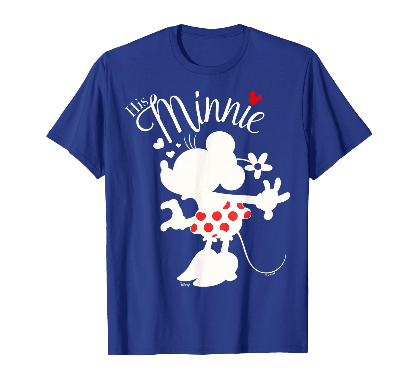 Disney Mickey and Friends His Minnie Silhouette Hearts T-Shirt