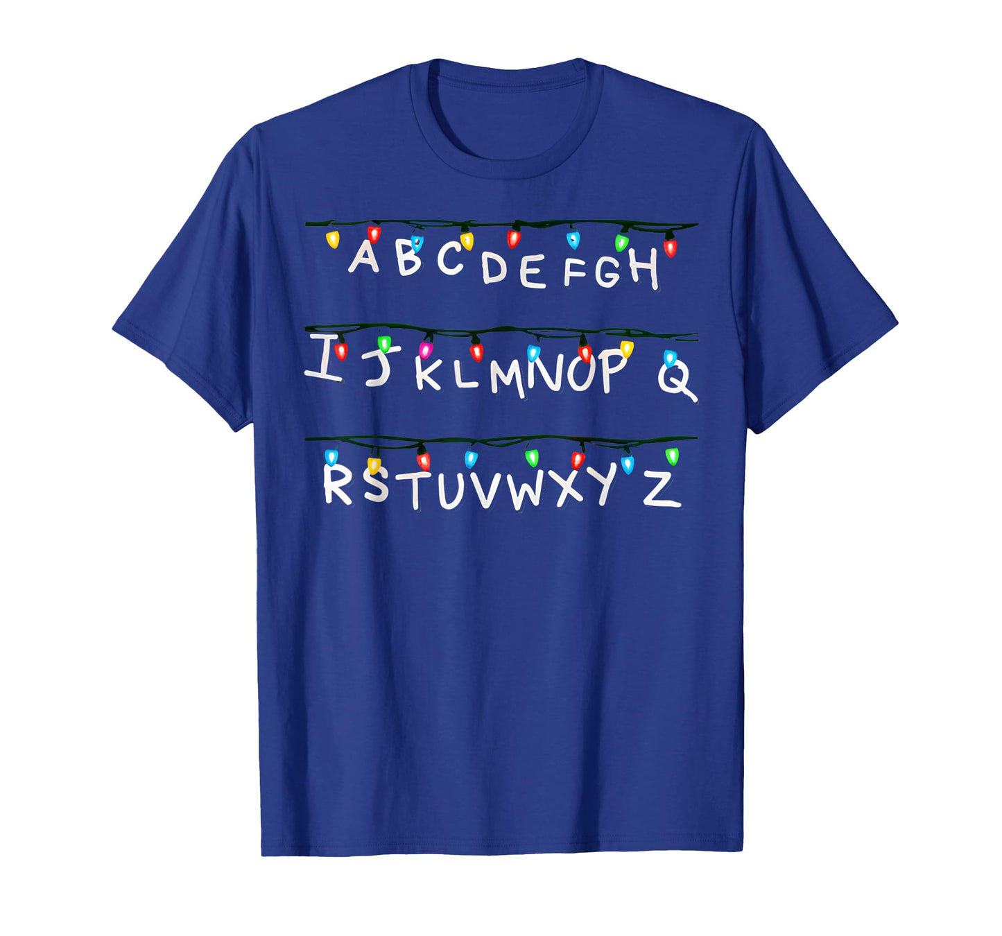Stranger Wall Alphabet Lights Funny Spooky Back to School T-Shirt