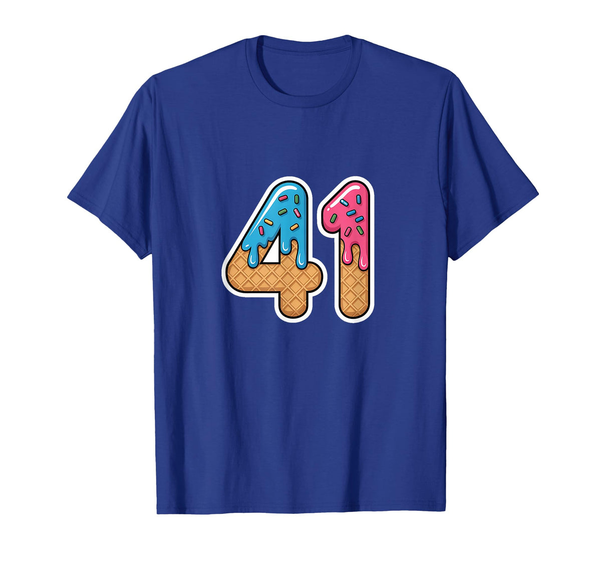 Funny 41 4 1 Drippy Ice Cream Sprinkles 41 T-Shirt