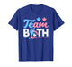 Team Both Twins Gender Reveal Party Pink Blue Footprints T-Shirt
