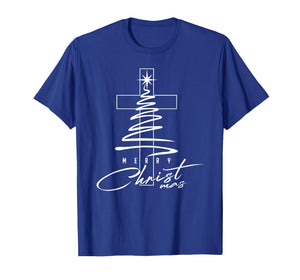Merry Christmas Xmas Cross Christian Jesus Family Pajamas T-Shirt