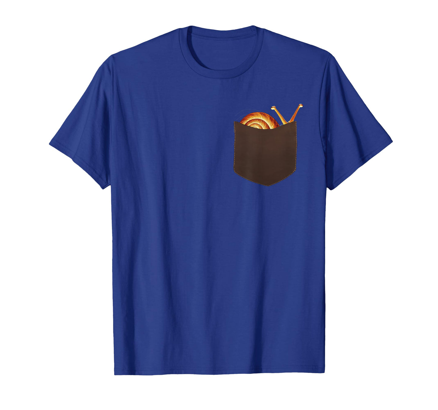 Pocket Snail Shirt - Cute Snail Peeking from Pocket T-Shirt