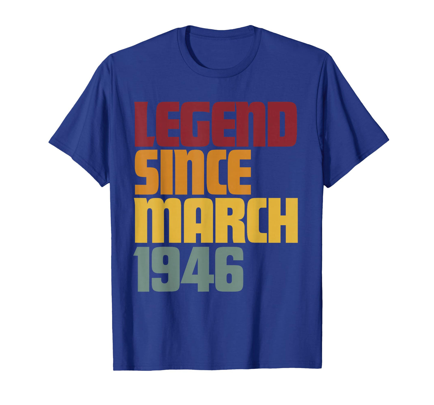 Legend Since March 1946 80th Birthday - Vintage Funny T-Shirt