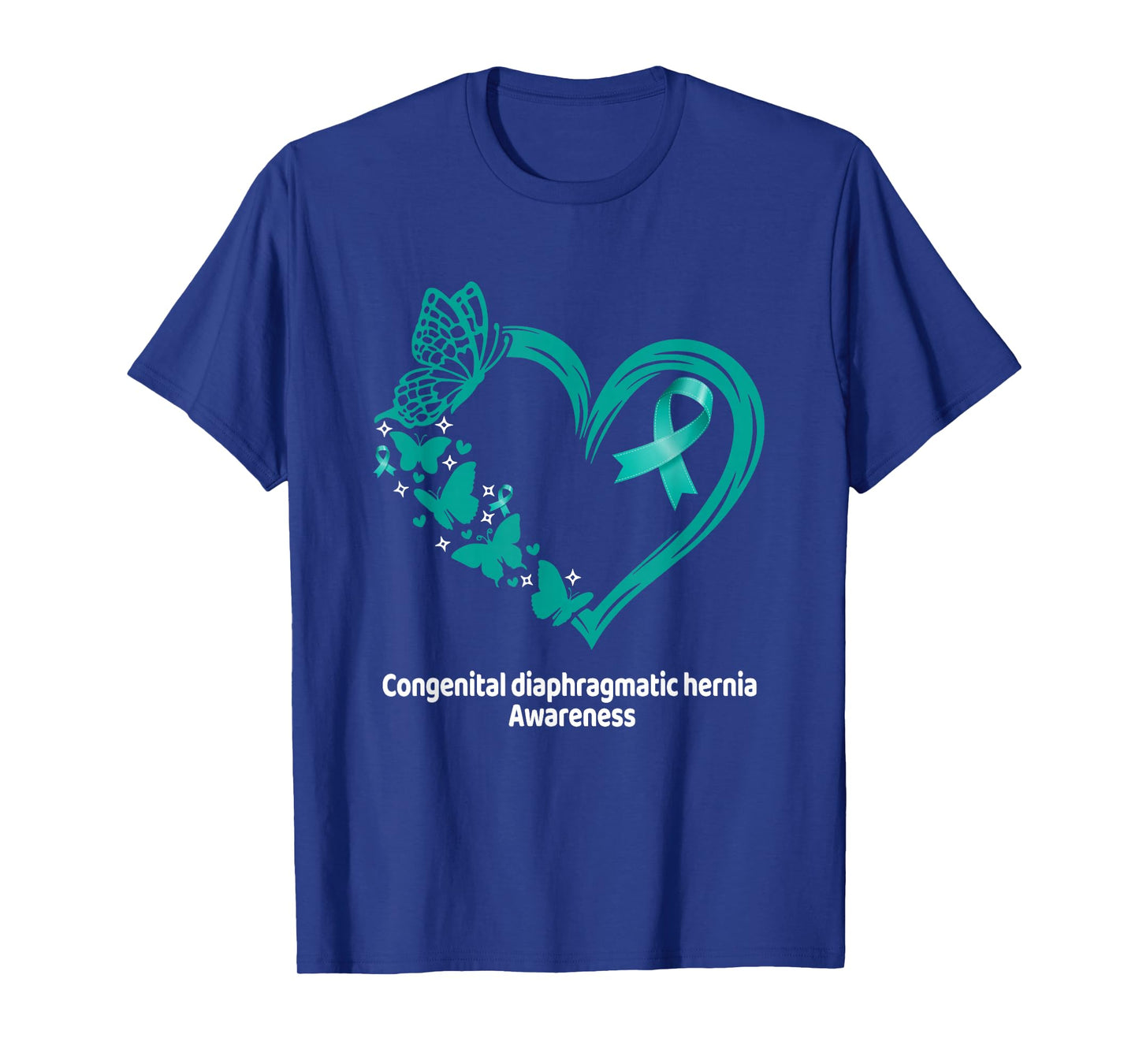 Congenital Diaphragmatic Hernia CDH Awareness Heart T-Shirt