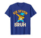 Dabbing Six Seven Bruh Kids 67 Meme 6 7 Numbers Funny Boys T-Shirt