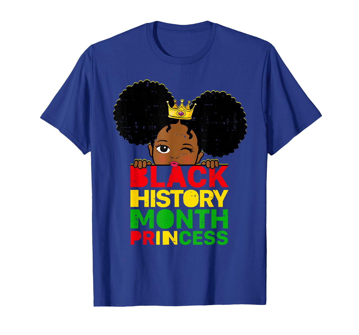 Black History Month Princess African Melanin Girls Toddler T-Shirt