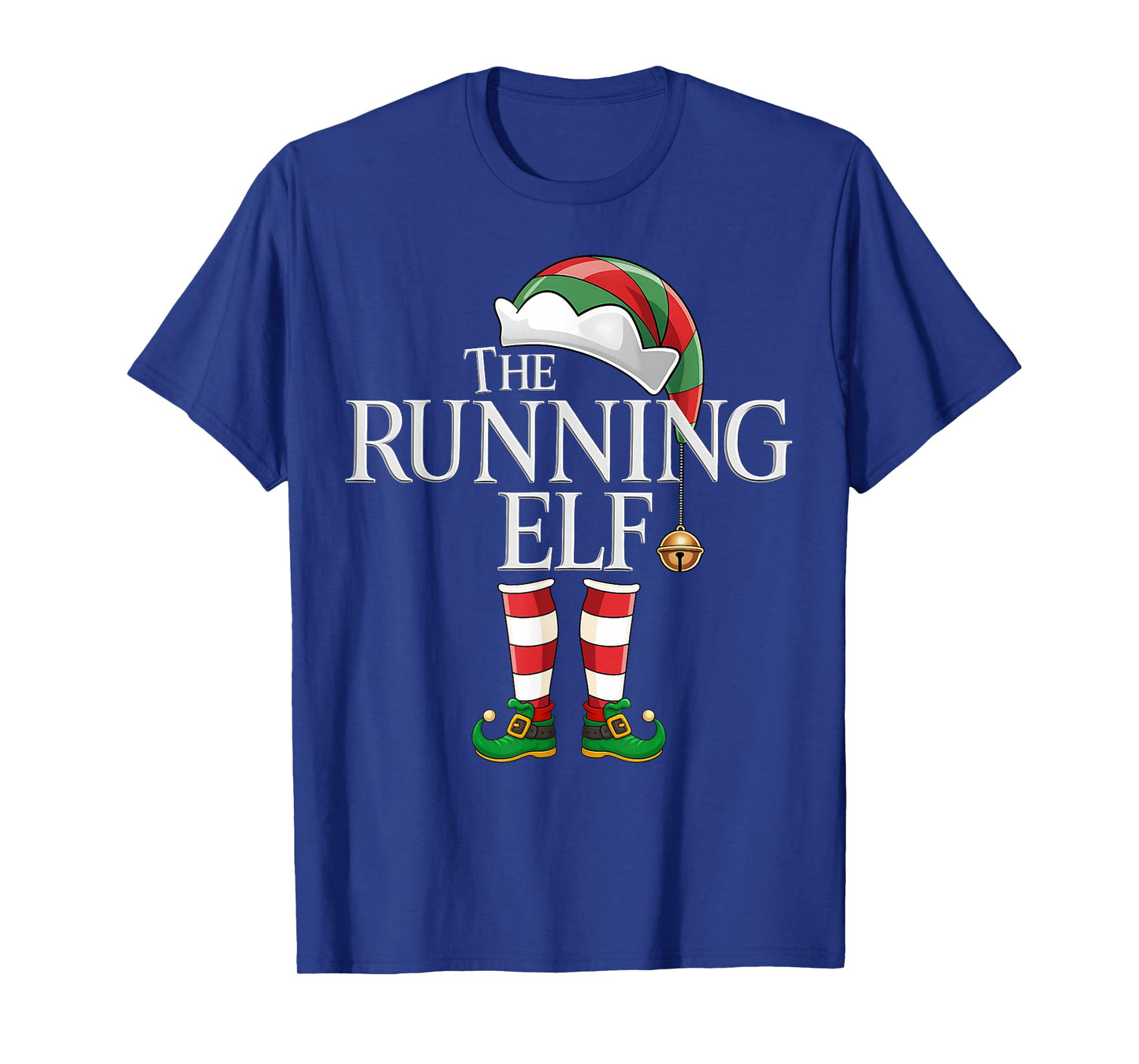 Running Elf Squad Christmas Matching Pajama Xmas Party Elf T-Shirt