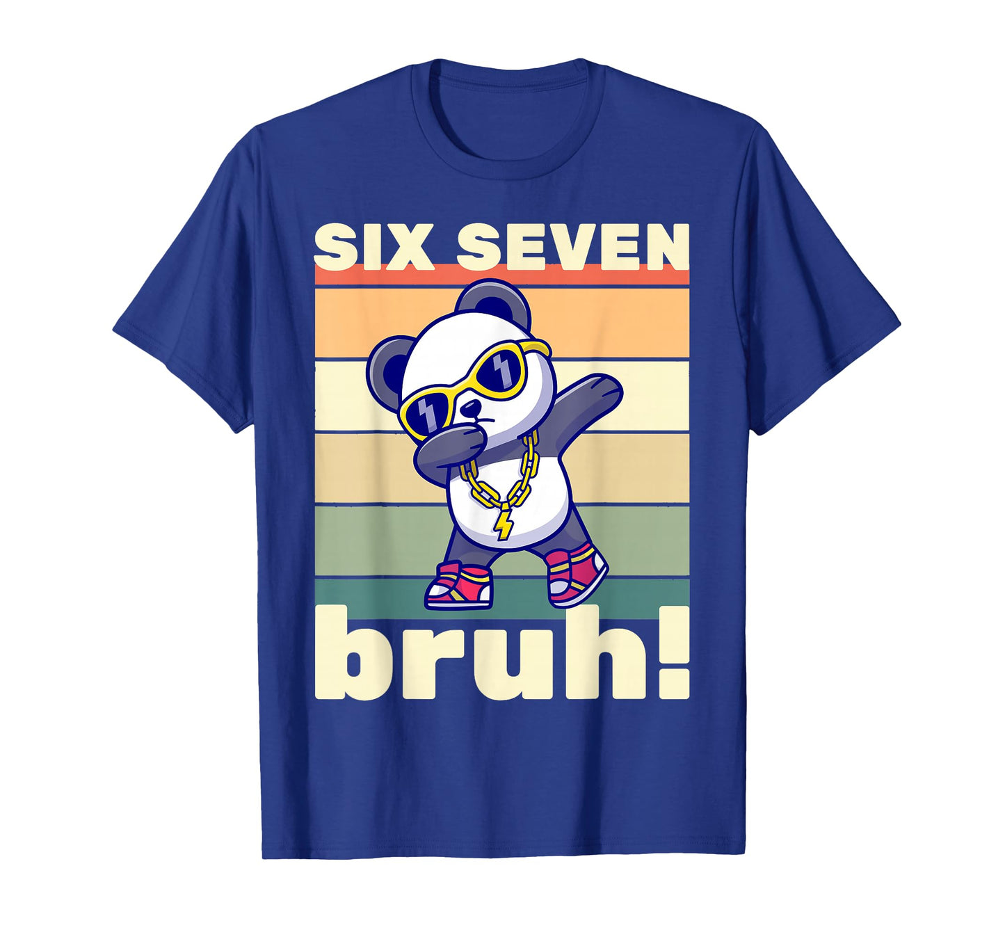 67 Meme Funny Six Seven Bruh Kids Boys Girls Dabbing Panda T-Shirt