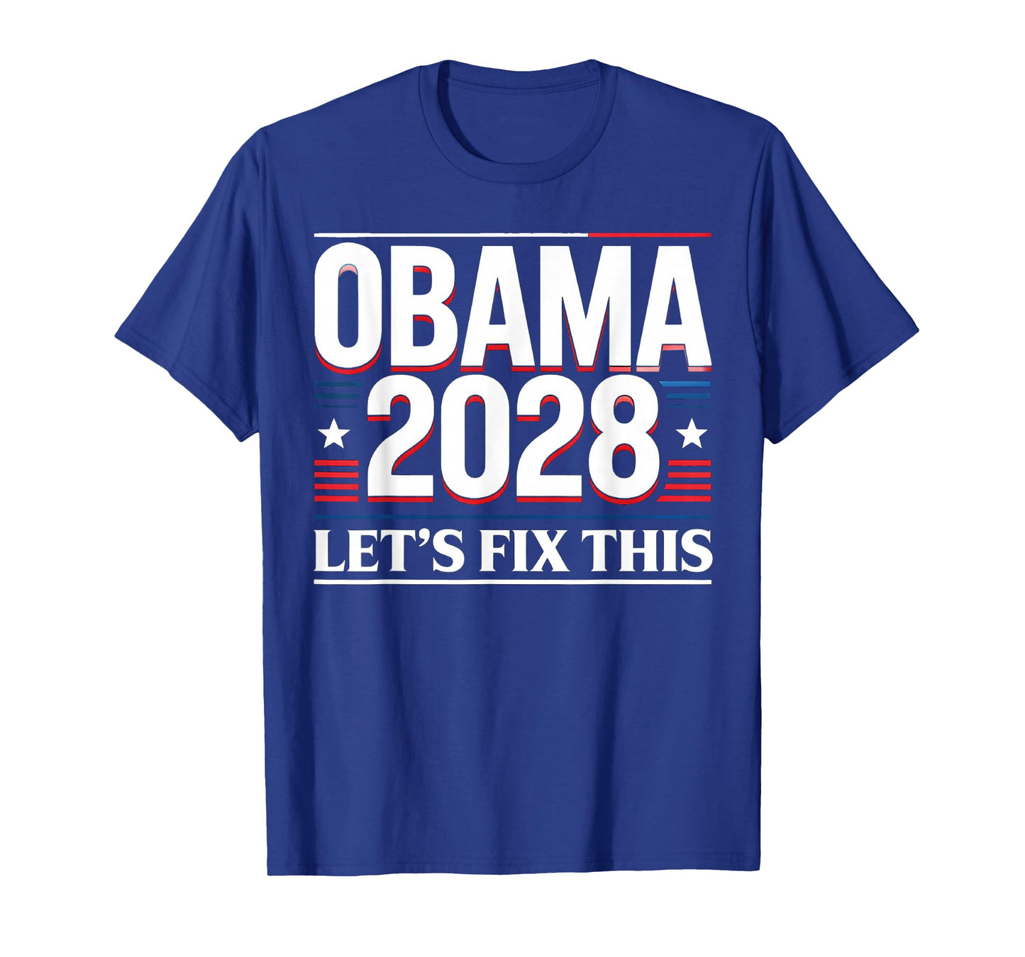 President Barack Obama 2028 Portrait Patriotic Democrat USA T-Shirt