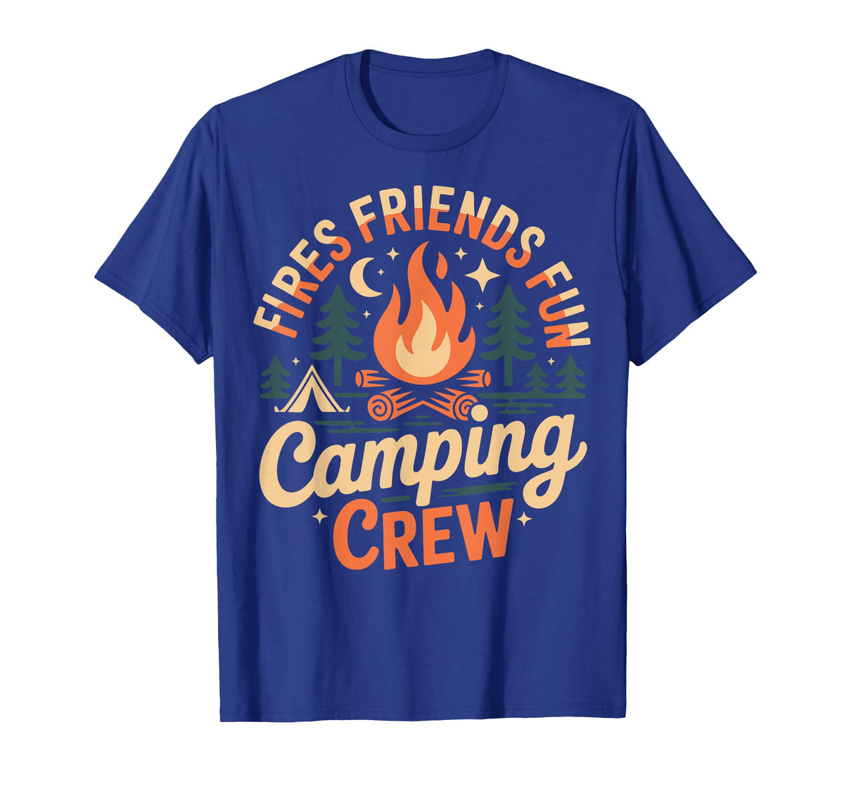 Fires Friends Fun Camping Crew T-Shirt