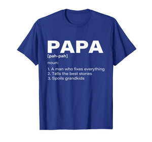 Papa Definition - Grandfather Papa Grandpa T-Shirt