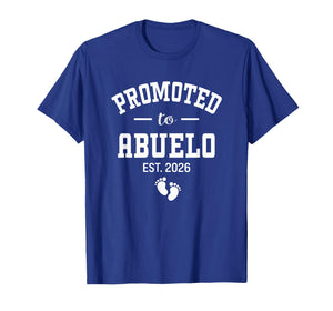Promoted to Abuelo Est 2026 Spanish Funny Best Grandpa Men T-Shirt