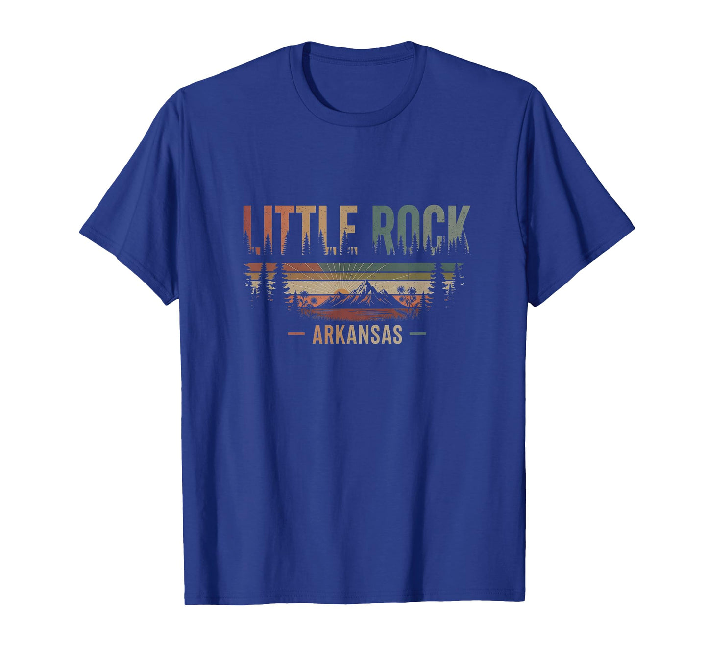 Retro Little Rock Arkansas Drawing Art Design T-Shirt