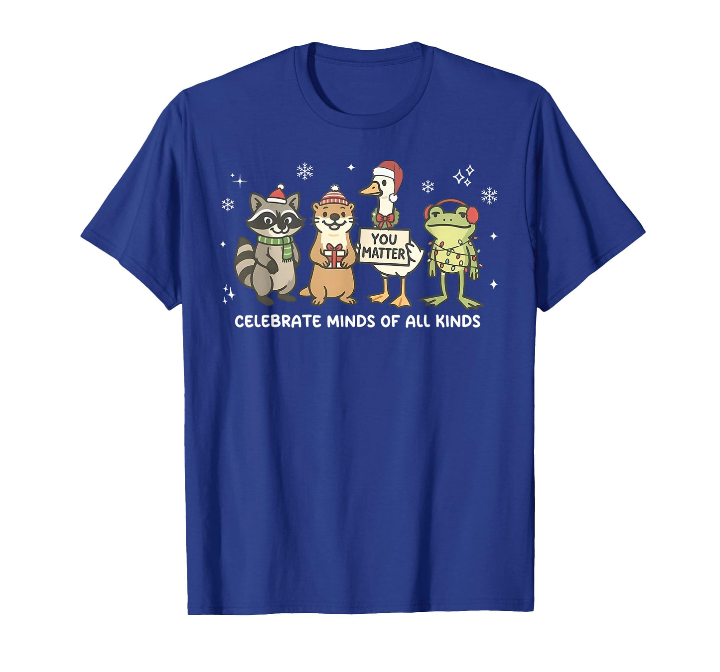 Celebrate Minds of All Kinds Christmas Autism Awareness T-Shirt