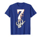 Halloween Shirts Number 7 Matching 67 Meme Skeleton Hand T-Shirt