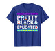 Pretty Black and Educated Black African American Kids Women T-Shirt